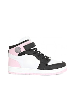 Kidessa 1517 Anatomik Taban Unisex Çocuk Ve Genç Boğazlı Sneakers Siyah Pembe
