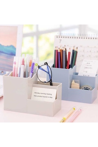 Dianziye Ofis Masa Düzenleyici: Telefon Tutucu Ve Kalemlik - Gri Renkli Çok Amaçlı Masa Gereci Diğer