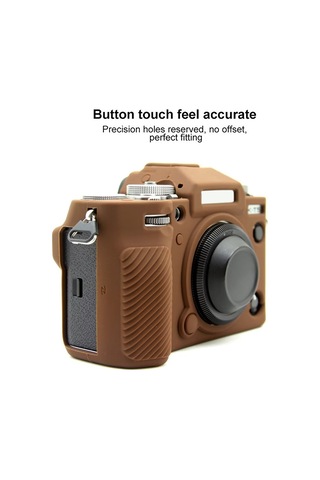 Fujıfılm X-t5 Yumuşak Silikon Koruyucu Kılıf İçin Kahve Diğer