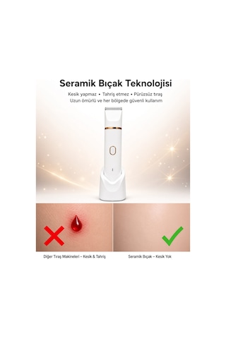 Wablow Vücut Tıraş Makinesi Series 5+1 Seti,yüz/saç/vücut, Ipx7 Su Geçirmez,seramik Bıçak Şarj Standlı Garanti