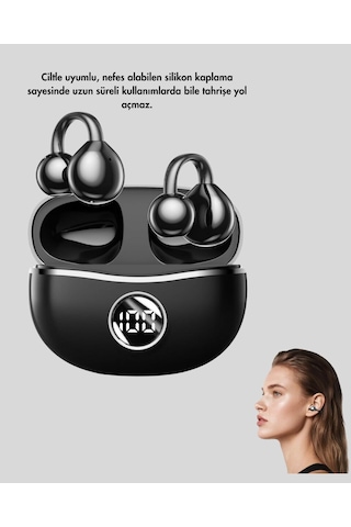 Ergonomik Açık Kulak Bluetooth Kulaklık Hafif Şık Ve Düşük Gecikmeli Ses Deneyimi