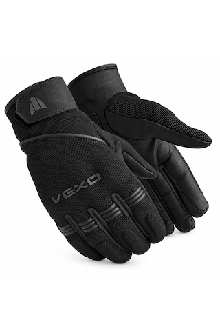Vexo Drystar H2o Kışlık Motosiklet Eldiveni Siyah