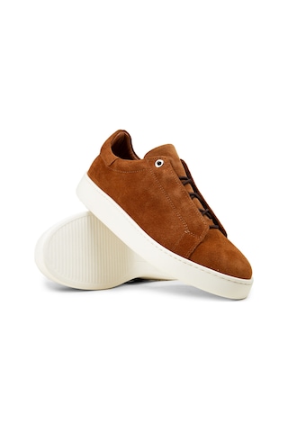 Deery Erkek Hakiki Süet Taba Renk Gizli Bağcıklı Sneaker - 04444mtbae02