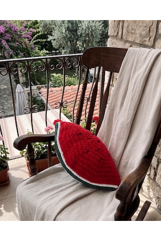 Watermelon Cuhion Yastık Kırlent Kırmızı - Yeşil
