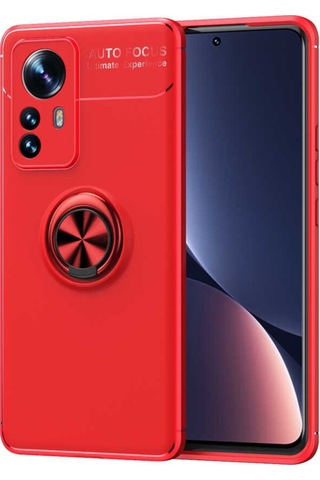 Xiaomi Mi 12 Pro Kılıf Zore Ravel Yüzüklü Silikon Kılıf