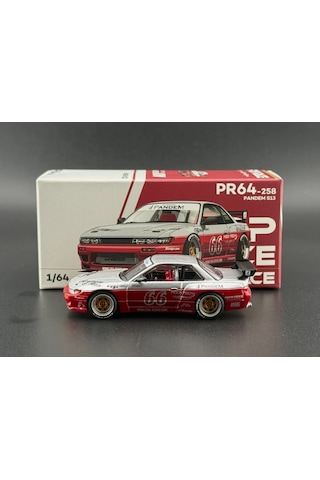 Pop Race Pandem Silvia S13 Moontech Red 258 1/64