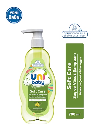 Uni Baby Soft Care Organik Zeytinyağlı Saç ve Vücut Şampuanı 700 Ml 3'lü