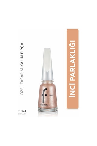 Flormar Pearly Yarı Şeffaf Sedefli Parlak Oje PL374 Crystal Light