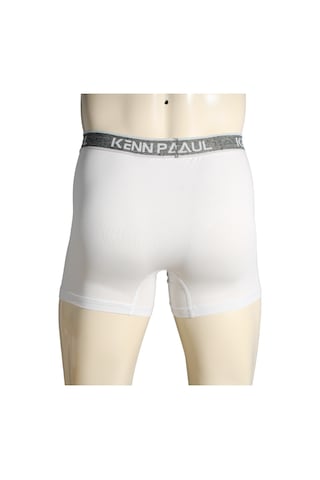 Kenn Paul Erkek Beyaz Düz Pamuklu Lüks Boxer -fitted Yumuşak Dayanıklı Çok Renkli