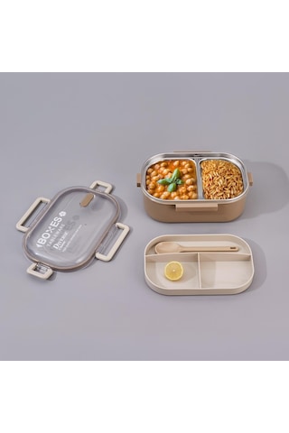 Aryıldız Bento Lunch Box Yemek Termosu Haki 920ml Karışık