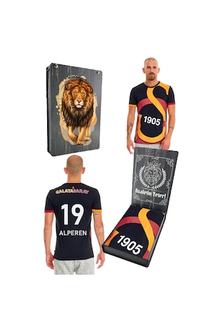 Galatasaray Unisex Kişiye Özel T-shirt Kutulu 001