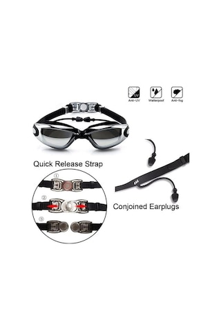 Artfulabode Yüzücü Profesyonel Gözlüğü Bonesi +yüzücü Ja Siyah