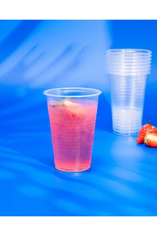 Komus Tek Kullanımlık Bardaklar, 200 Ml, 100 Adet, Şeffaf 174429610 100 adet