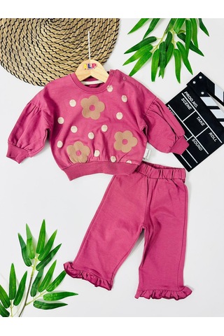 Angola Papatyalar Omuzdan Çıtçıtlı 2 Li Takım Mürdüm