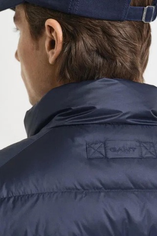 Gant Erkek Lacivert Regular Fit Dik Yaka Kaz Tüyü Yelek-11141 Lacivert