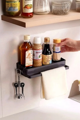 Vkarman Duvara Monte Edilebilir, Kendinden Yapışkanlı Mutfak Lavabo Düzenleyicis 458678872 Koyu Gri