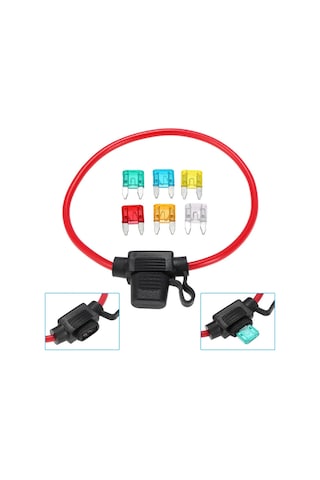 Jms Araba Otomotiv Hat İçi Mini 12V 30A 6 Sigortalı Blade Sigorta Tutucu