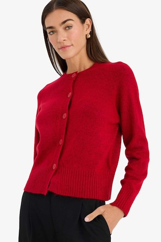 Defacto Regular Fit Bisiklet Yaka Keçe Hırka G8056ax26sprd51 Kırmızı-rd51
