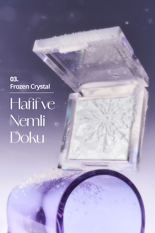 Mikro İnci Tanecikleriyle Yoğun Işıltı Sağlayan Highlighter Clıo Prism Highlighter 03 Frozen Crystal 74517957