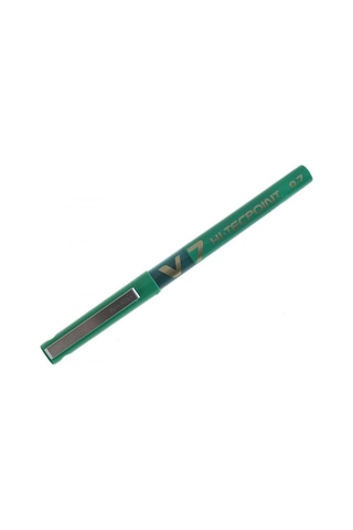 Pilot V7 Hi-Tecpoint Yeşil Iğne Uçlu Roller Kalem