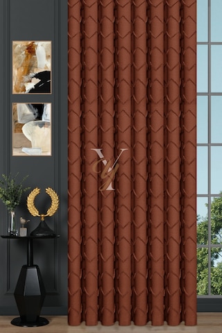 Jakar Kesme Fon Perde Ezgi V-6010 Turuncu Turuncu