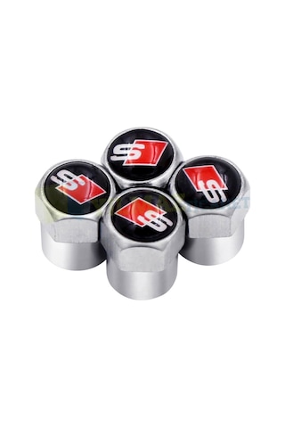 Audi S Line Logo Sibop Kapağı 1 Takım 4 Adet Plastik