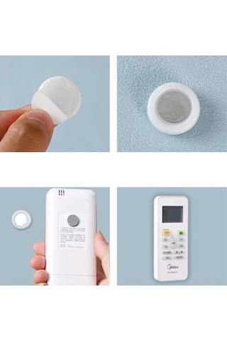 Mıknatıslı Çok Amaçlı Kumanda, Telefon Tutucu 2 Adet Beyaz