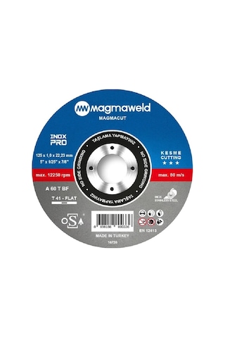 Magmaweld Magmacut Inoxpro Kesme Taşı 125 X 1.0 X 22 mm -10 Adet