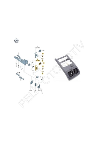 Jetta Arka Havalandırma Izgarası Komple 5c6864298f 2011-2014