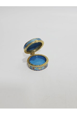 Antika Cloisonne Minyatür Kutu 4,4x2,5cm 073