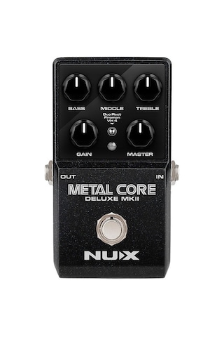 Nux Metal Core Deluxe Mkıı Profesyonel - Yüksek Gain Efekt Pedalı 3 Farklı Amfi Modeli Duo Rect, Fireman, Vh4 , Dahili Noise Gate, Usb İle Ir Yükleme Ölçüler: 122 X 72 X 47 Mm