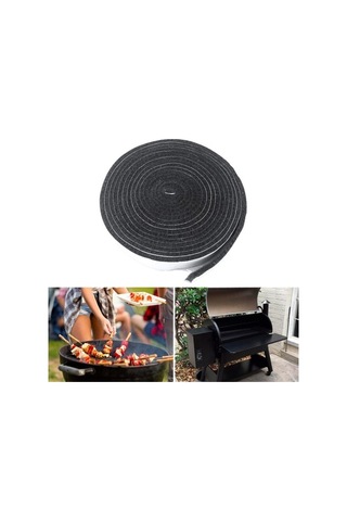 Pazly Yüksek Isı Dayanıklı Barbekü Kapı Kapağı Izgara Contası Yapışkan Sızdırmazlık Bandı