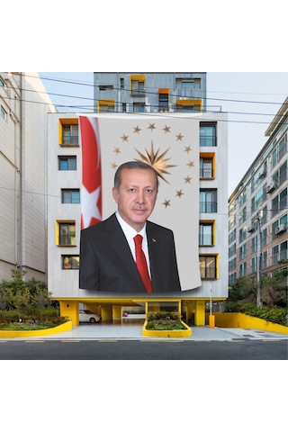 Cumhurbaşkanı Recep Tayyip Erdoğan Portresi 100x150 Cm Tek Ebat
