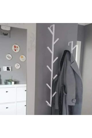 Fidan Metal Antre Çanta Banyo Bornoz Ve Havlu Askılığı 9askı-100c Beyaz - Beyaz Fidan Metal Antre Çanta Banyo Bornoz Ve Havlu Askılığı 9askı-100c Beyaz - Beyaz
