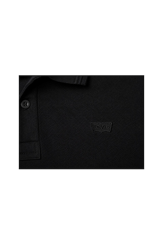 Levi's Erkek Polo Yaka Standart Fıt Uzun Kollu Siyah Sweatshirt - 00aut-0001