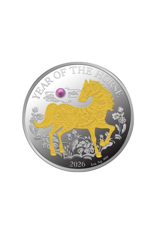 Agakulche At Yılı Gümüş Sikke Coin