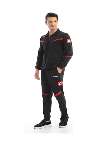 Lotto Suit Team Ant Pl Black/Red Eşofman Takımı N8162