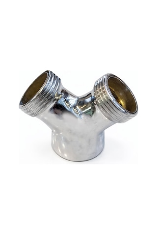 Lexroo Metal Çamaşır Bulaşık Çatalı Musluk Girişi Uzun Ömürlü Metal Gövde Çift Musluk Bağlantı
