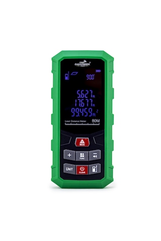 Dawreek Mesafe Ölçer H01 Green 80 Metre Dijital El Tipi Mesafe Ölçüm Cihazı