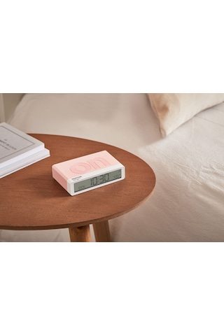 Lexon X Pantone Flip Klasik Alarm Saat Pembe