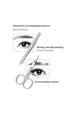 Pazly Pedikür & Manikür Seti - Taşınabilir Tırnak Makası, Dosya, Kaş Makası, Ölü Deri Aracı, Mavi Mavi