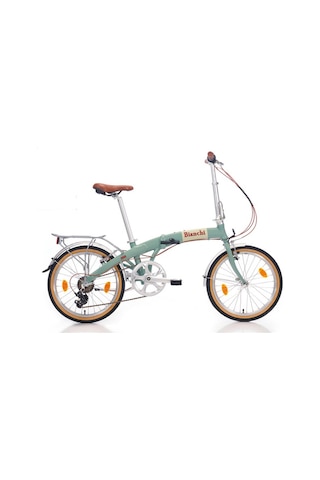 Bianchi 20j Foldıng New Vıntage Katlanır Bisiklet - Celeste Yeşil