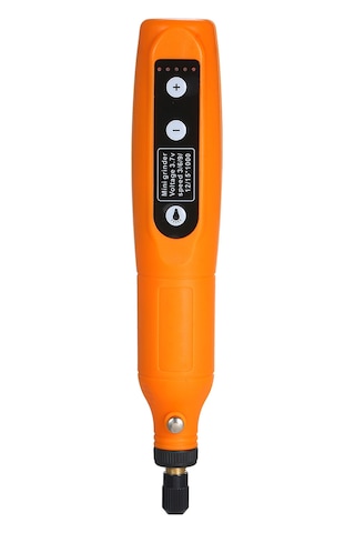 Geeroyoo Kkmoon Şarj Edilebilir Mini El Taşlama Makinesi, 5 Hız Ayarlı Işık Fonksiyonlu Taş Oyma Ve Parlatma Aleti, Portakal Renk