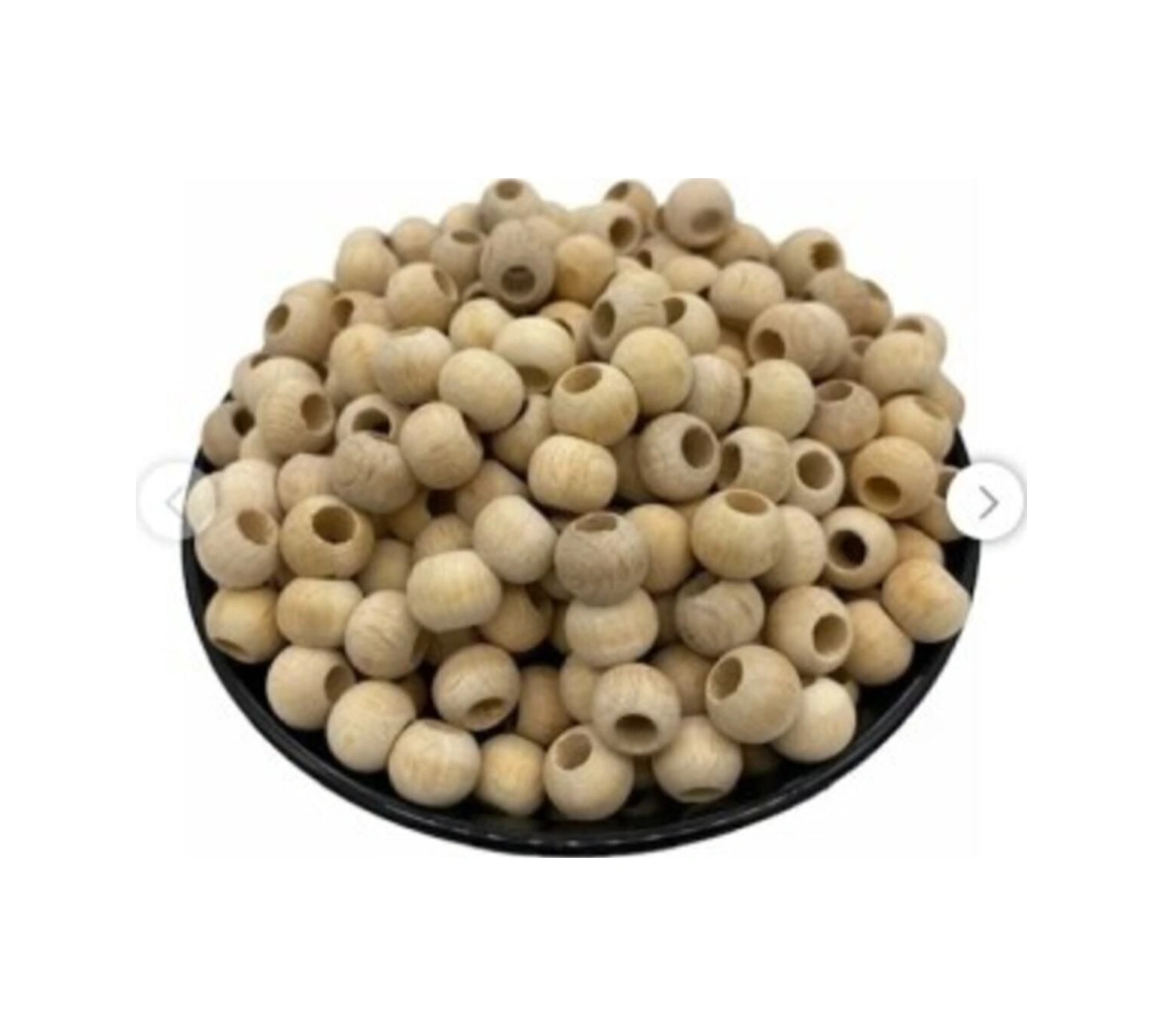 10 Mm Ham Işlenmemiş Ahşap Boncuk - 100 Gram -