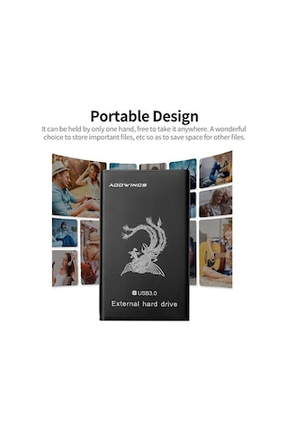 Novahub Addwıngs Usb 3.0 Taşınabilir Harici Disk: Parola Koruma, Otomatik Yedekleme, 160gb, Siyah, Hızlı Bağlantı, 2.5 Boyutu