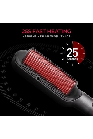 Ring Plus Iyonik Saç Düzleştirici Tarak, Nano Titanyum Kaplamalı, Led Ekranlı Çok Renkli