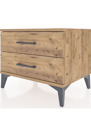 Hyperion Komodin 2 Çekmeceli 60x44x48 Çam-çam Çam