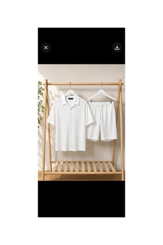 Mcz Slim Fit Bürümcük Kumaş Erkek Takımı Beyaz
