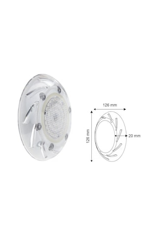 Beyaz Işıklı Sıva Üstü Mini Led Havuz Lambası
