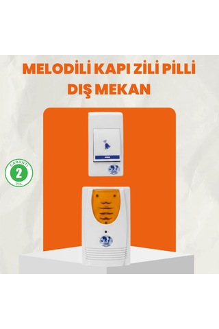 32 Melodili Kablosuz Kapı Zili Ev Ve Ofis Kullanımına Uygun